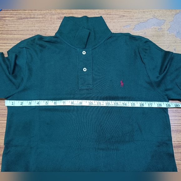Polo ralph lauren tshirt green logo red size L - Picture 10 of 11